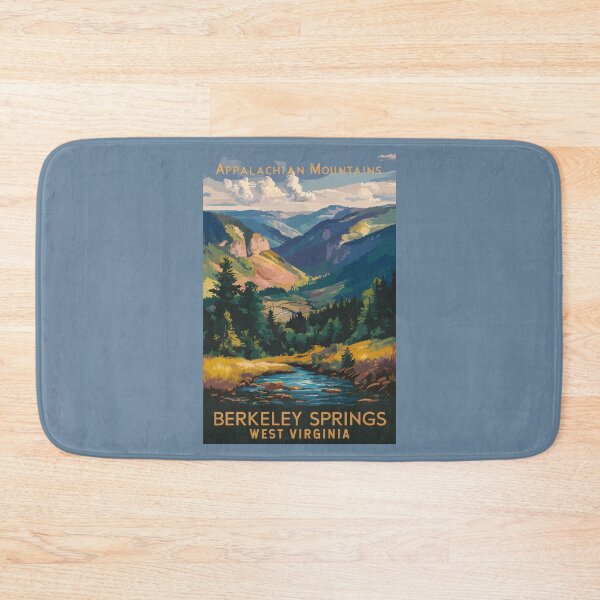 Item preview, Berkeley Springs Illustration Travel Art Vintage designed and sold by KrisSidDesigns.