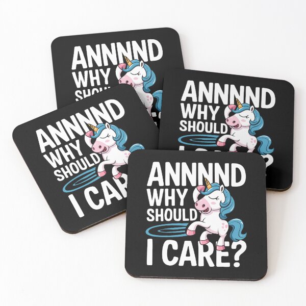 Item preview, Funny unicorse - annnd why should i care? designed and sold by Haji  Kamora.