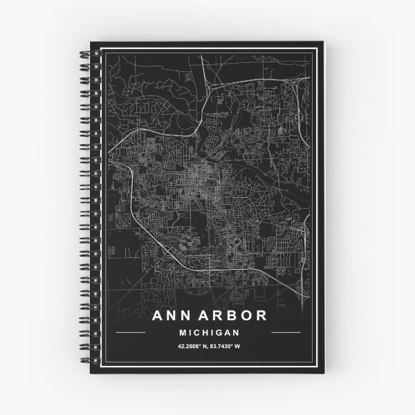 Artikelvorschau, Ann Arbor Stadtplan entworfen und verkauft von SHAMPAIN-ART-CO.
