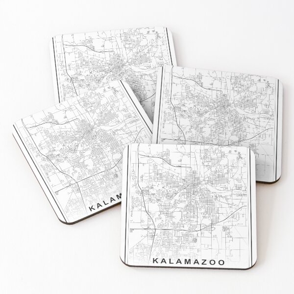 Item preview, Kalamazoo City Map designed and sold by SHAMPAIN-ART-CO.