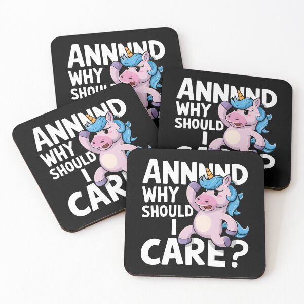 Item preview, Funny unicorse - annnd why should i care? designed and sold by Haji  Kamora.