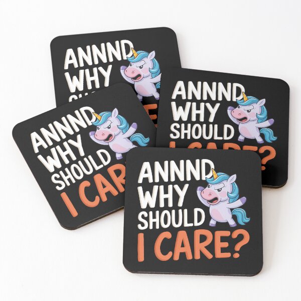 Item preview, Funny unicorse - annnd why should i care? designed and sold by Haji  Kamora.