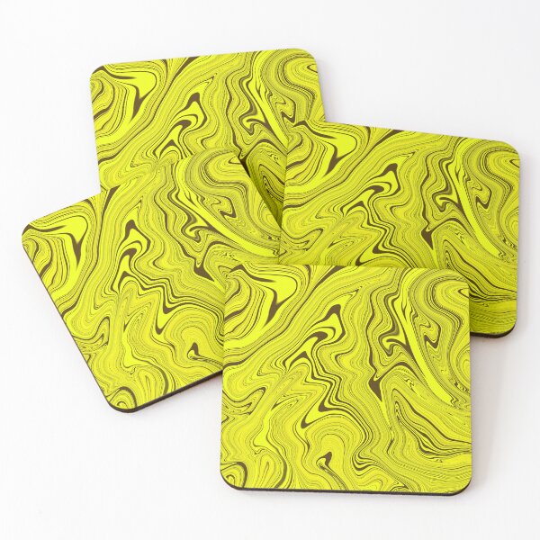 Item preview, Yellow Liquid Swirls designed and sold by KaSaPo.
