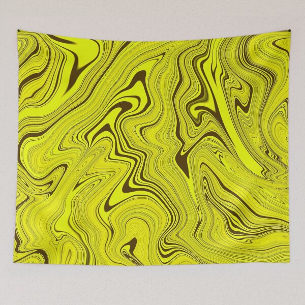 Item preview, Yellow Liquid Swirls designed and sold by KaSaPo.