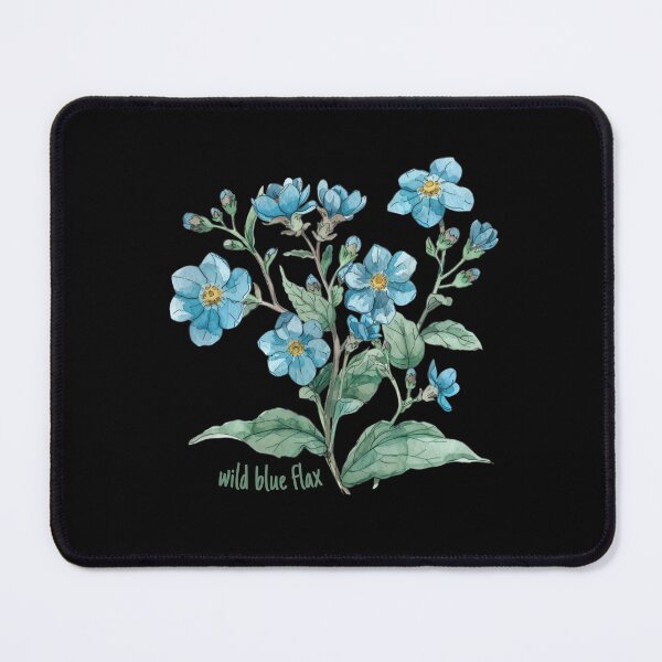 Item preview, Wild blue flax blue flowers designed and sold by ToxiCool.