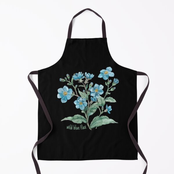Item preview, Wild blue flax blue flowers designed and sold by ToxiCool.