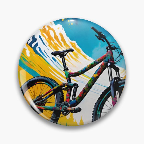 Item preview, Intricate Mountain Bike Design: Precision Art designed and sold by GrizzlyCollective.
