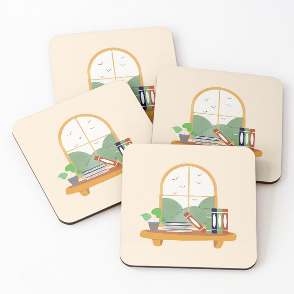 Item preview, Books with a View designed and sold by MightyPenShop.