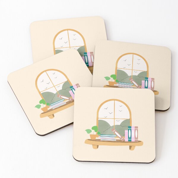 Item preview, Books with a View designed and sold by MightyPenShop.