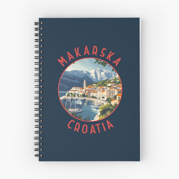 Item preview, Makarska Croatia Retro Distressed Circle designed and sold by KrisSidDesigns.