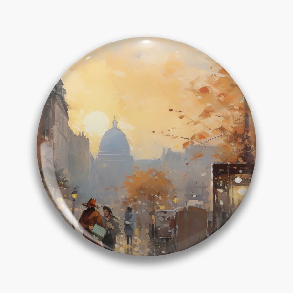 Item preview, Gouache - European Street designed and sold by KootenayDesigns.