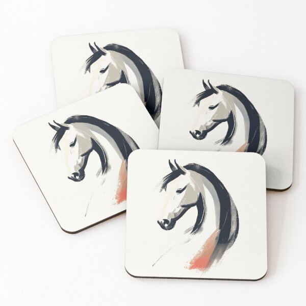 Item preview, Elegant Minimalist Spirit Stallion Portrait designed and sold by Retro Travel Design.