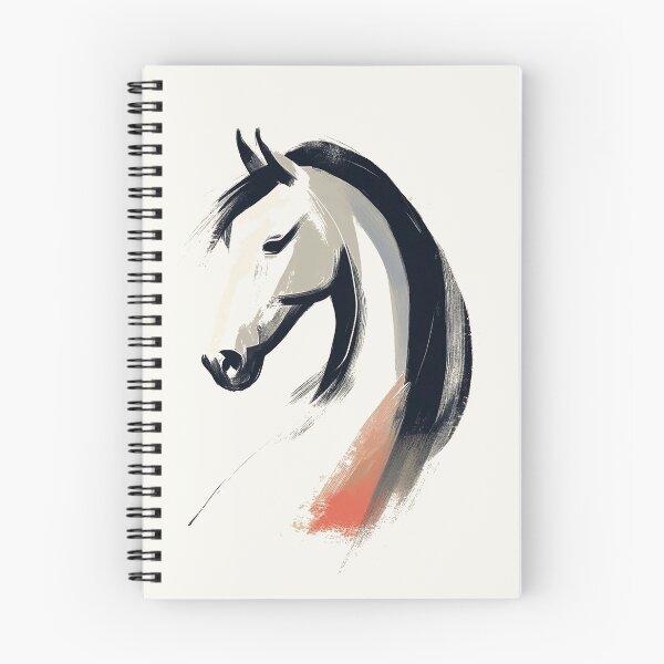 Item preview, Elegant Minimalist Spirit Stallion Portrait designed and sold by Retro Travel Design.