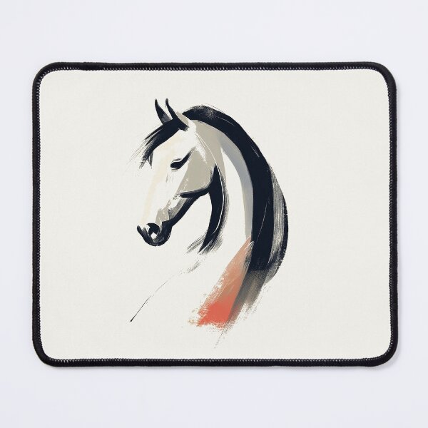 Item preview, Elegant Minimalist Spirit Stallion Portrait designed and sold by Retro Travel Design.