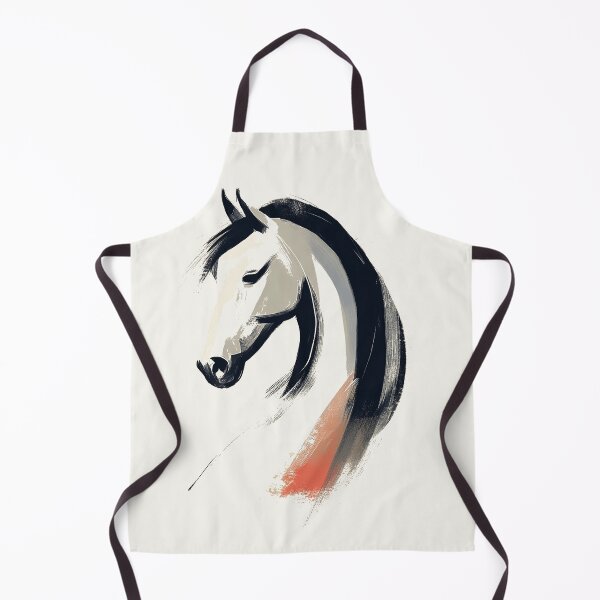 Item preview, Elegant Minimalist Spirit Stallion Portrait designed and sold by Retro Travel Design.
