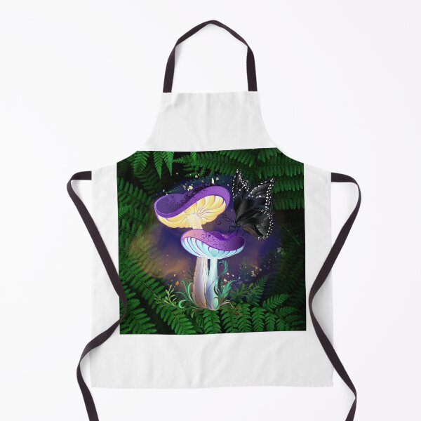 Item preview, Purple Toadstool with Black Butterfly designed and sold by WildWoodlandWitch.