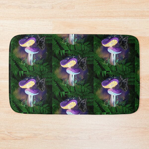 Item preview, Purple Toadstool with Black Butterfly  designed and sold by WildWoodlandWitch.