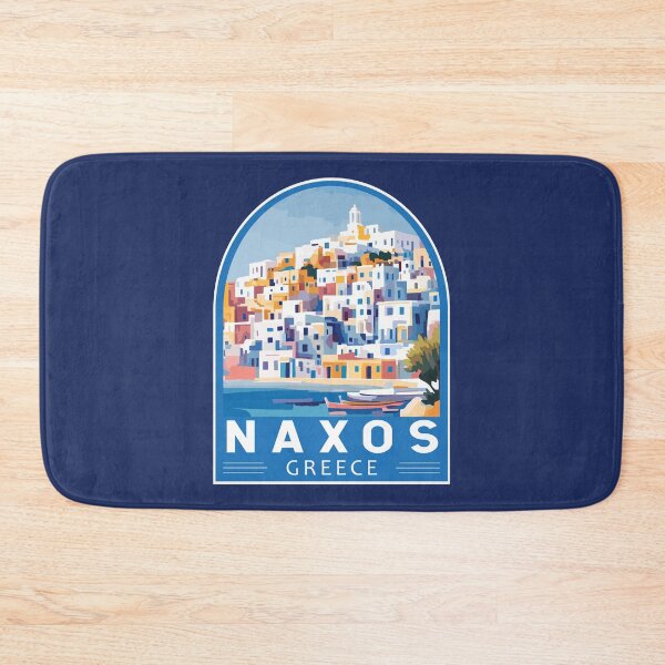 Item preview, Naxos Greece Travel Art Emblem designed and sold by KrisSidDesigns.