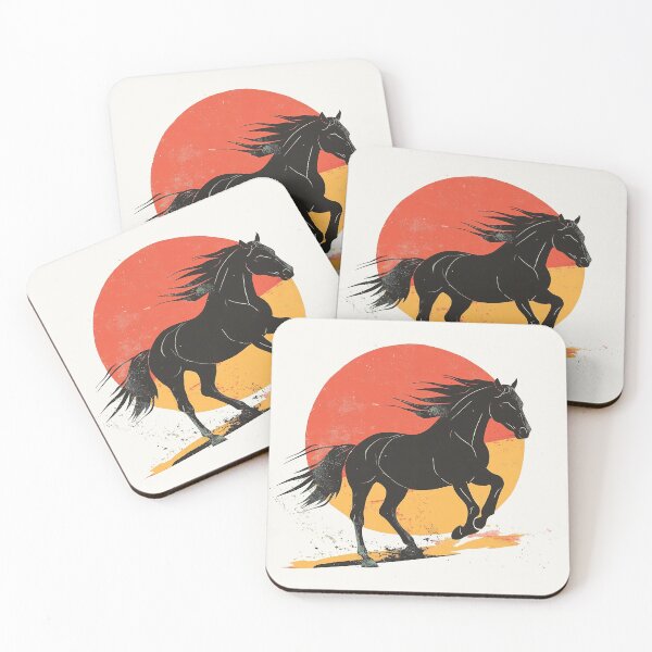 Item preview, Dynamic Spirit Stallion Against Sunset designed and sold by Retro Travel Design.