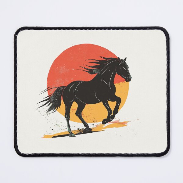 Item preview, Dynamic Spirit Stallion Against Sunset designed and sold by Retro Travel Design.