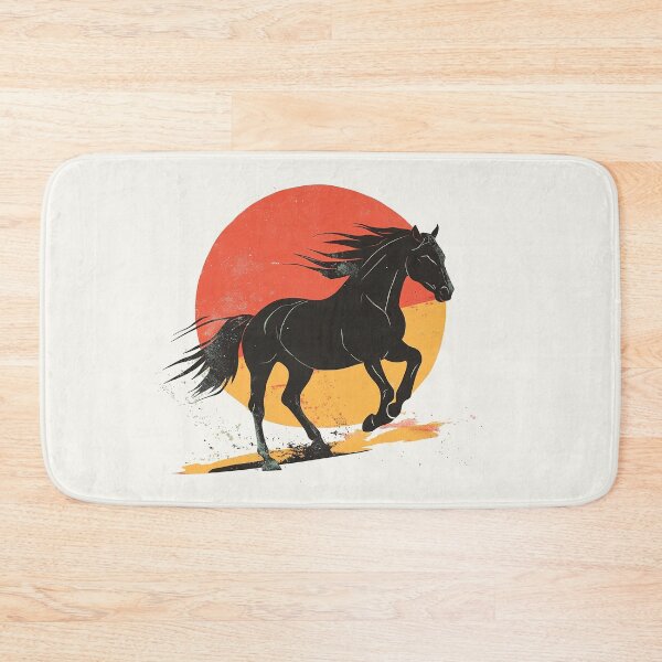 Item preview, Dynamic Spirit Stallion Against Sunset designed and sold by Retro Travel Design.