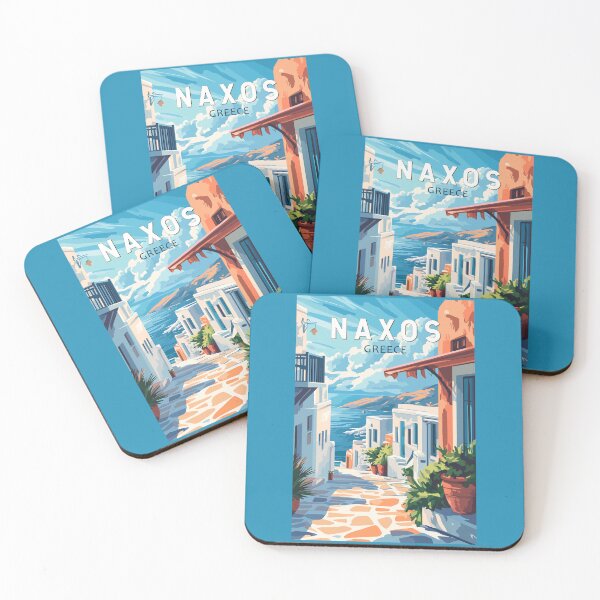 Item preview, Naxos Greece Travel Art Vintage designed and sold by KrisSidDesigns.