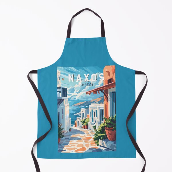 Item preview, Naxos Greece Travel Art Vintage designed and sold by KrisSidDesigns.