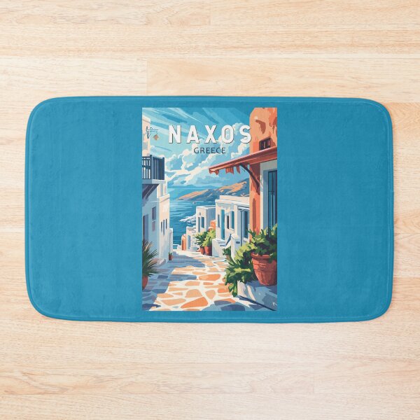 Item preview, Naxos Greece Travel Art Vintage designed and sold by KrisSidDesigns.