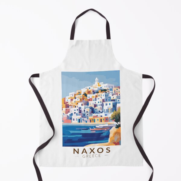 Item preview, Naxos Greece Illustration Travel Art Vintage designed and sold by KrisSidDesigns.