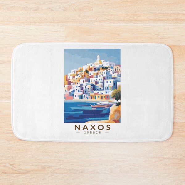 Item preview, Naxos Greece Illustration Travel Art Vintage designed and sold by KrisSidDesigns.