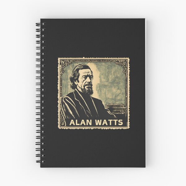 Item preview, Philosophy Lessons of Alan Watts Metaphysics Generalist Meaning of Life Quote Stamp designed and sold by wigobun.