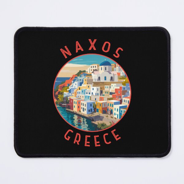 Item preview, Naxos Greece Retro Distressed Circle designed and sold by KrisSidDesigns.