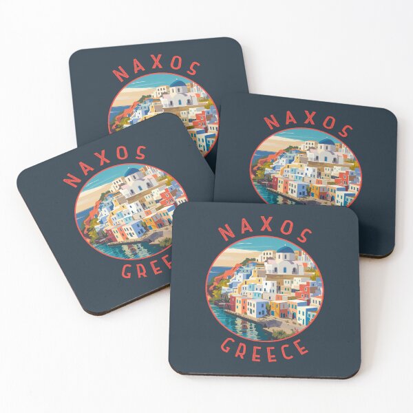 Item preview, Naxos Greece Retro Distressed Circle designed and sold by KrisSidDesigns.