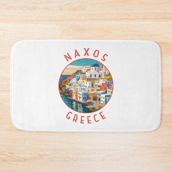 Item preview, Naxos Greece Retro Distressed Circle designed and sold by KrisSidDesigns.