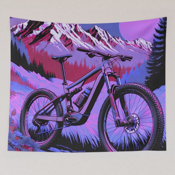 Item preview, Detailed Mountain Biking Art: Every Line Counts designed and sold by GrizzlyCollective.