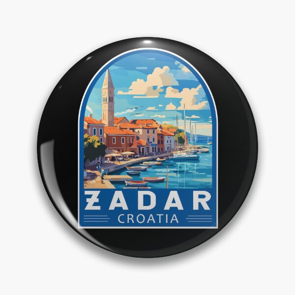 Item preview, Zadar Croatia Travel Art Emblem designed and sold by KrisSidDesigns.