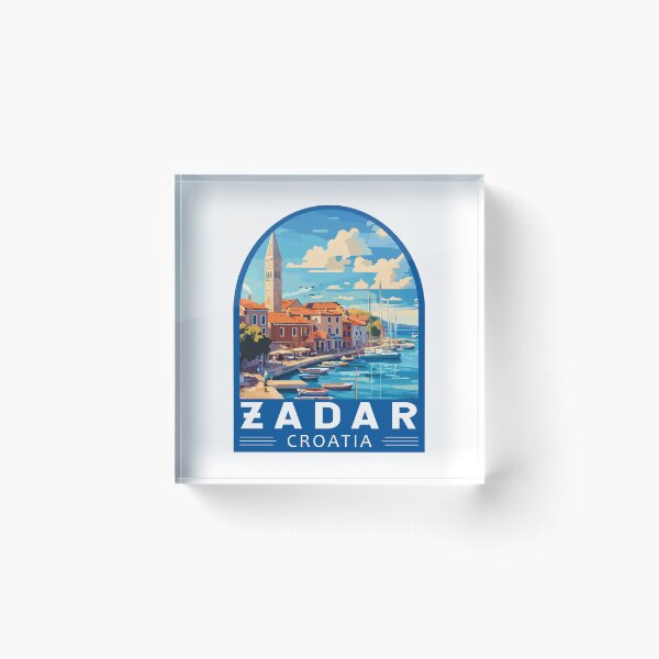 Item preview, Zadar Croatia Travel Art Emblem designed and sold by KrisSidDesigns.