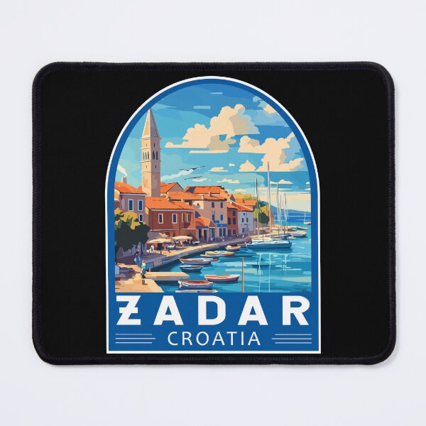 Item preview, Zadar Croatia Travel Art Emblem designed and sold by KrisSidDesigns.