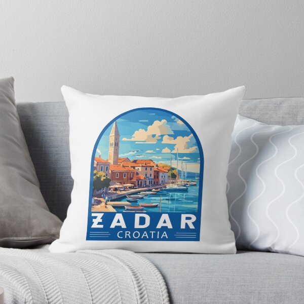 Item preview, Zadar Croatia Travel Art Emblem designed and sold by KrisSidDesigns.