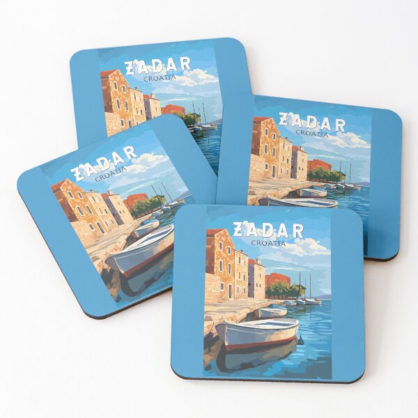 Item preview, Zadar Croatia Travel Art Vintage designed and sold by KrisSidDesigns.