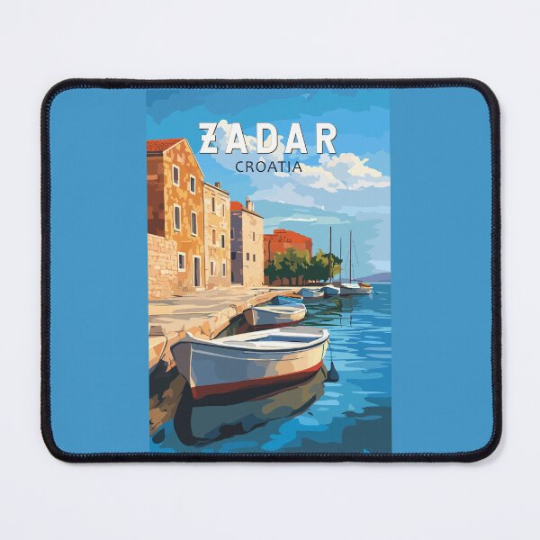 Item preview, Zadar Croatia Travel Art Vintage designed and sold by KrisSidDesigns.