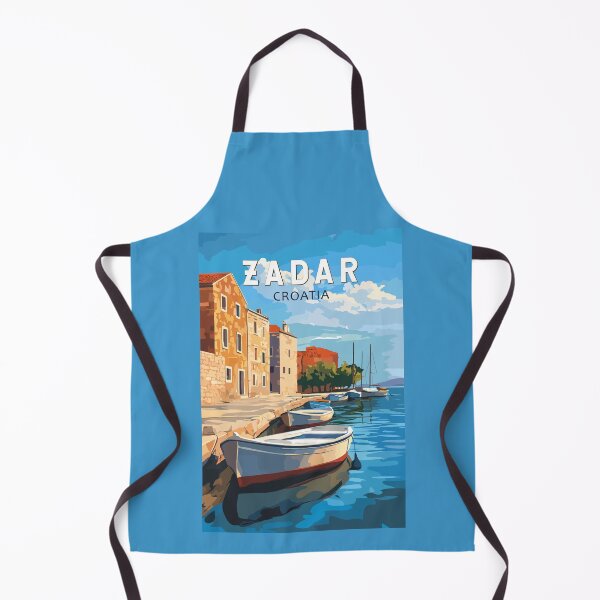 Item preview, Zadar Croatia Travel Art Vintage designed and sold by KrisSidDesigns.