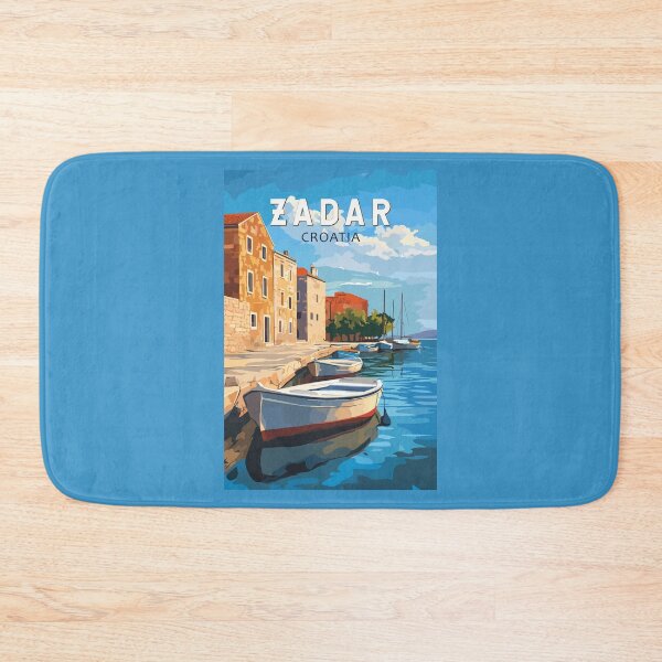 Item preview, Zadar Croatia Travel Art Vintage designed and sold by KrisSidDesigns.