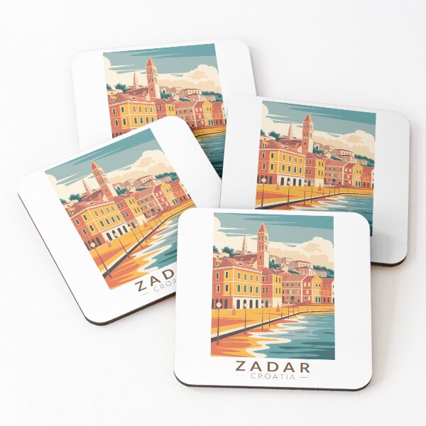 Item preview, Zadar Croatia Illustration Travel Art Vintage designed and sold by KrisSidDesigns.