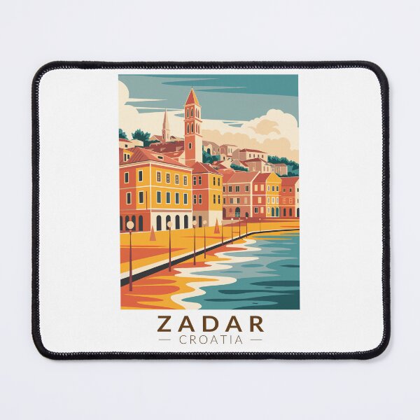 Item preview, Zadar Croatia Illustration Travel Art Vintage designed and sold by KrisSidDesigns.