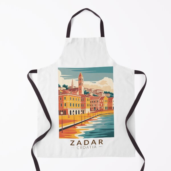 Item preview, Zadar Croatia Illustration Travel Art Vintage designed and sold by KrisSidDesigns.