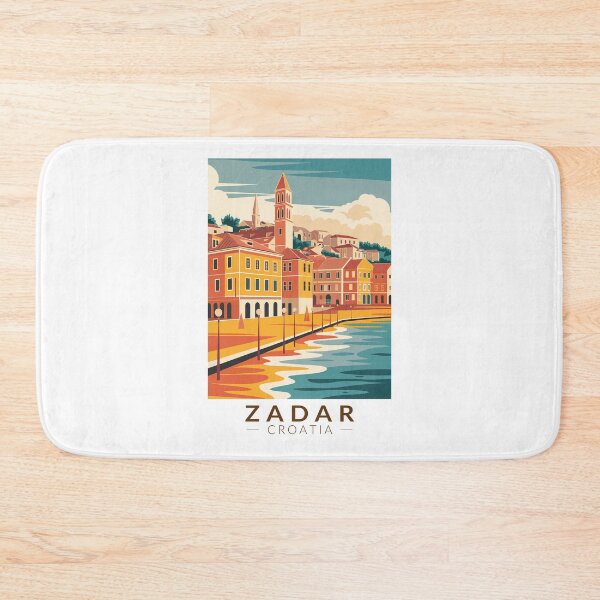 Item preview, Zadar Croatia Illustration Travel Art Vintage designed and sold by KrisSidDesigns.