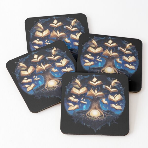 Item preview, Enchanted Floating Library: Mystical Night Sky Book Tree designed and sold by Kashear.