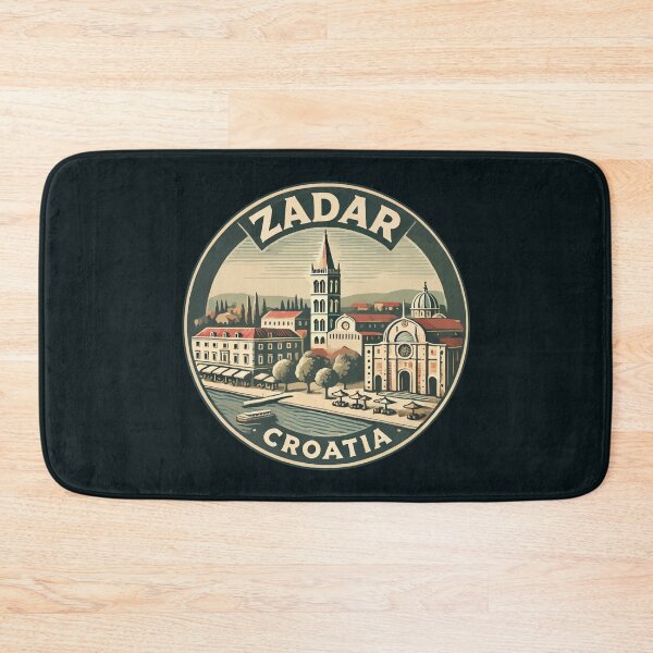 Item preview, Zadar Croatia Illustration Travel Art Badge designed and sold by KrisSidDesigns.