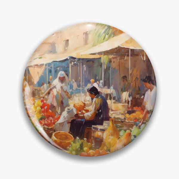 Item preview, Gouache - Marrakesh Market designed and sold by KootenayDesigns.